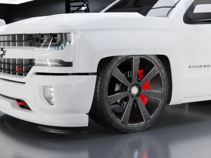 Chevrolet Silverado Z71 Single Cab Modified 3D Model