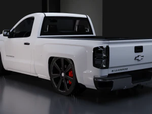 Chevrolet Silverado Z71 Single Cab Modified 3D Model
