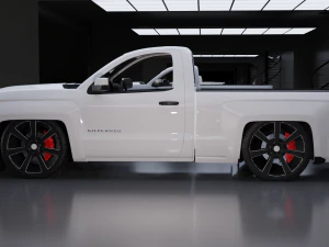 Chevrolet Silverado Z71 Single Cab Modified 3D Model