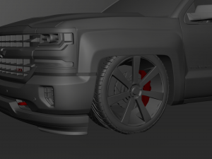 Chevrolet Silverado Z71 Single Cab Modified Modèle 3D