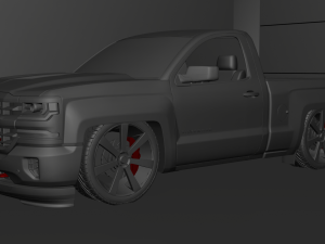 Chevrolet Silverado Z71 Single Cab Modified Modèle 3D
