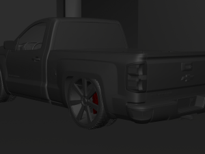 Chevrolet Silverado Z71 Single Cab Modified Modèle 3D