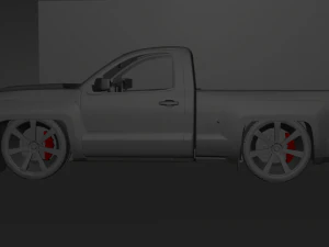 Chevrolet Silverado Z71 Single Cab Modified 3D Model
