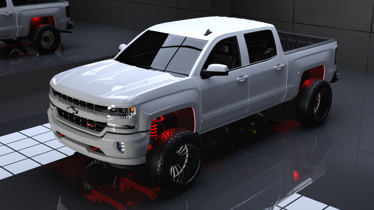 Chevrolet Silverado LT Z71 Cab 3D Model in Van and Minivan 3DExport