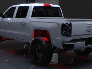 Chevrolet Silverado LT Z71 Cab Modelo 3D