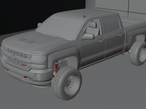 Chevrolet Silverado LT Z71 Cab Modelo 3D