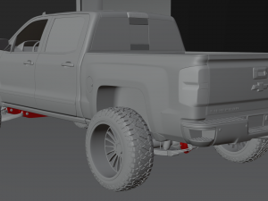 Chevrolet Silverado LT Z71 Cab Modelo 3D