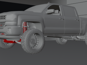 Chevrolet Silverado LT Z71 Cab Modelo 3D