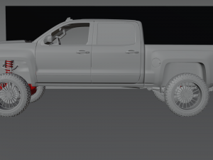 Chevrolet Silverado LT Z71 Cab Modelo 3D