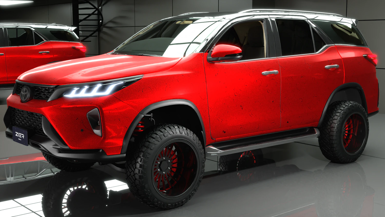 Toyota Fortuner 2022 3D Model .c4d .max .obj .3ds .fbx .stl .blend 