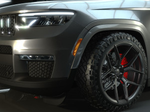 Jeep Grand Cherokee 2022 Modifed 3D Model