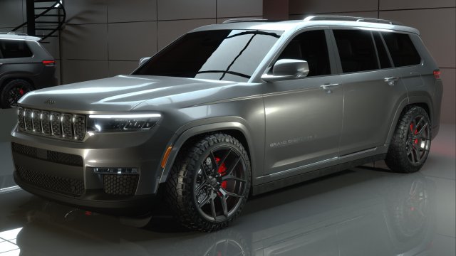 Jeep Grand Cherokee 2022 Modifed 3D Model .c4d .max .obj .3ds .fbx .stl .blend 