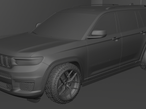 Jeep Grand Cherokee 2022 Modifed 3D Model