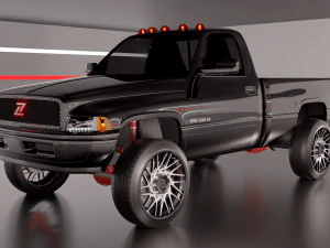 डॉज राम 1500 वर्ष पुराना 3D मॉडल