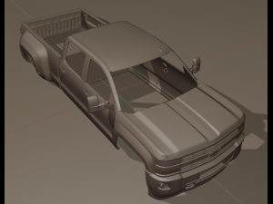 Chevrolet Silverado HD 3500 to print 3D Model