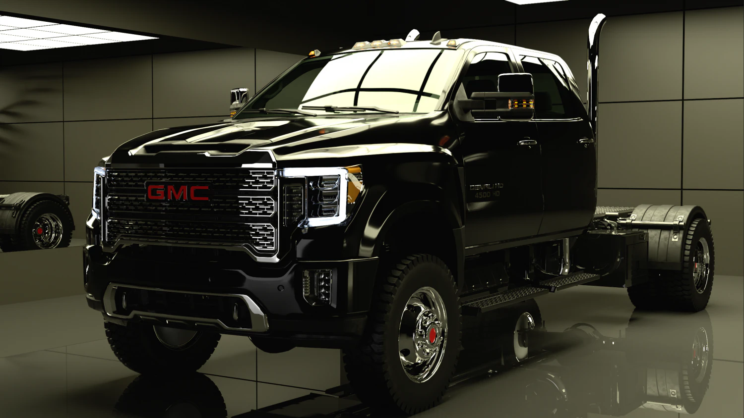 GMC Denali 4500 HD 2023 3D Model .c4d .max .obj .3ds .fbx .stl .blend 
