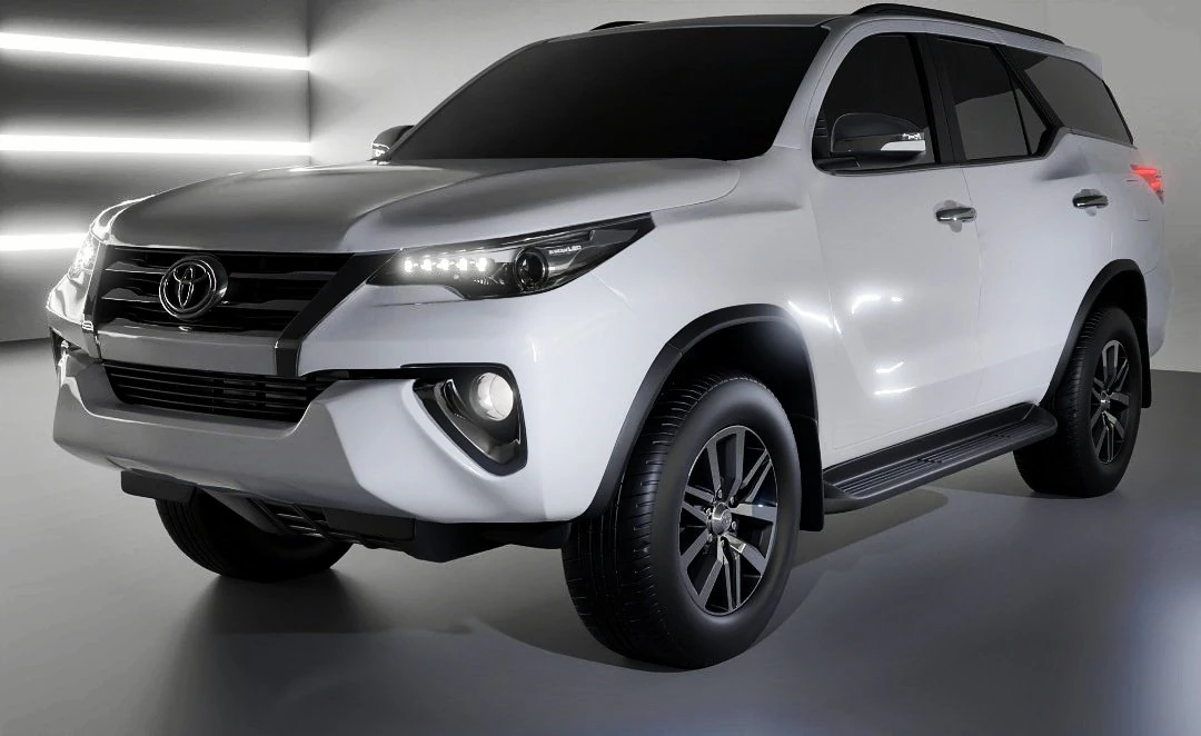 Toyota Fortuner 2018 3D Model .c4d .max .obj .3ds .fbx .stl .blend