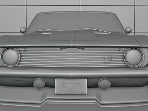 Chevrolet Camaro Z28 1968 Modified Modello 3D