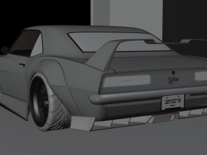 Chevrolet Camaro Z28 1968 Modified Modello 3D