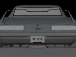 Chevrolet Camaro Z28 1968 Modified Modello 3D