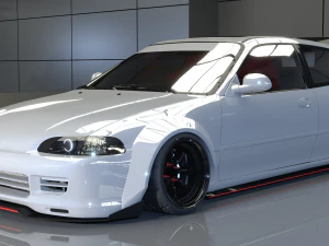 Honda Civic 98 Modified 3D Model