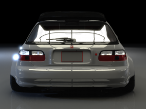 Honda Civic 98 Modified 3D Модель