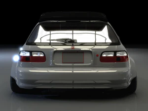 Honda Civic 98 Modified 3D Model