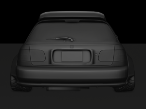 Honda Civic 98 Modified 3D Модель