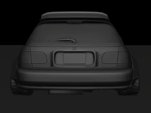 Honda Civic 98 Modified 3D Model
