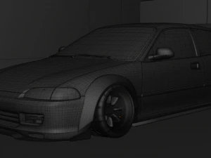 Honda Civic 98 Modified 3D Model