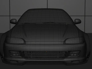 Honda Civic 98 Modified 3D Model