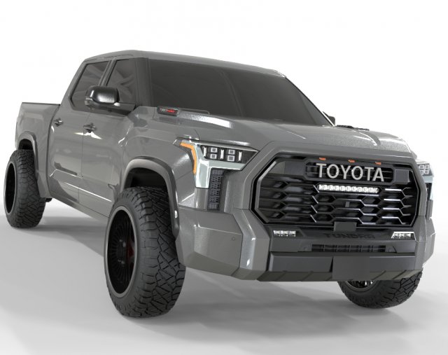 Toyota Tundra 2023 Model 3D .c4d .max .obj .3ds .fbx .stl .blend 