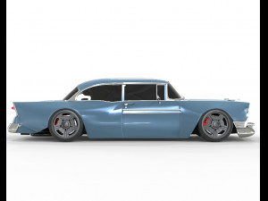 Chevrolet Bel Air 1957 Modified 3D Model