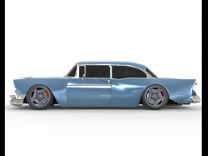 Chevrolet Bel Air 1957 Modified 3D Model