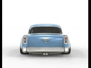 Chevrolet Bel Air 1957 Modified 3D Model