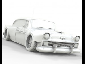 Chevrolet Bel Air 1957 Modified 3D Model