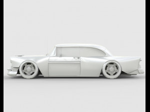 Chevrolet Bel Air 1957 Modified 3D Model