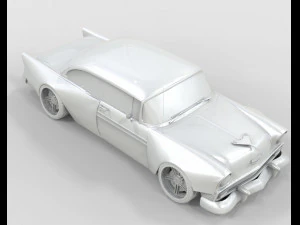 Chevrolet Bel Air 1957 Modified 3D Model
