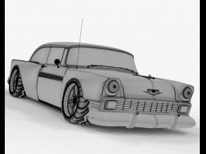 Chevrolet Bel Air 1957 Modified 3D Model