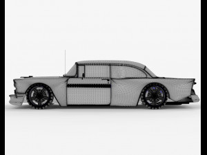 Chevrolet Bel Air 1957 Modified 3D Model