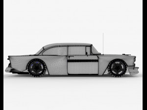 Chevrolet Bel Air 1957 Modified 3D Model