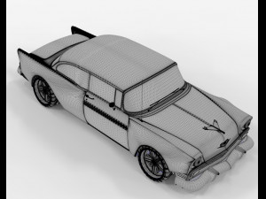 Chevrolet Bel Air 1957 Modified 3D Model