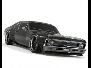 Chevrolet Nova 1970 Модифікований 3D Модель