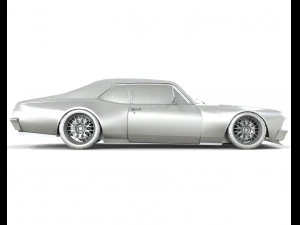 Chevrolet Nova 1970 Modified 3D Model