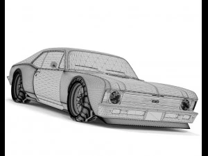 Chevrolet Nova 1970 Modified 3D Model