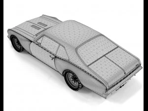 Chevrolet Nova 1970 Modified 3D Model