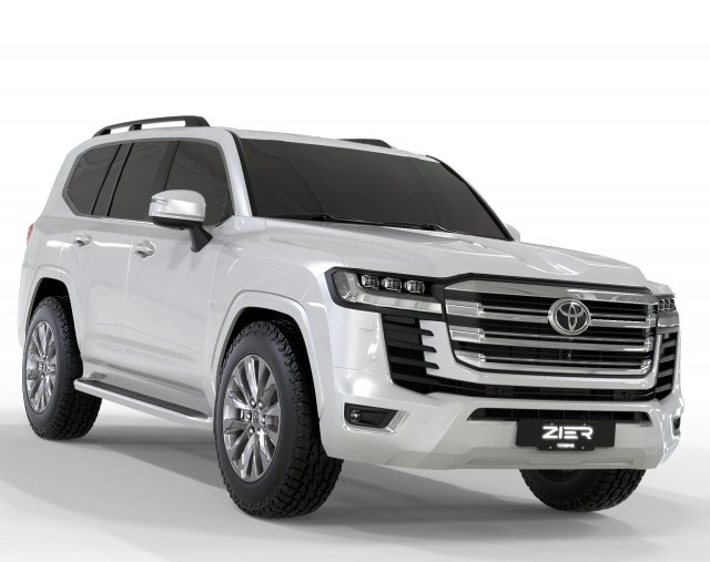 Toyota Land Cruiser 300 2023 3D Model .c4d .max .obj .3ds .fbx .stl .blend 