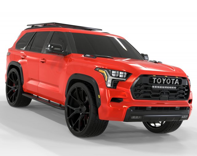 Toyota Sequoia 2023 Modelo 3D .c4d .max .obj .3ds .fbx .stl .blend 