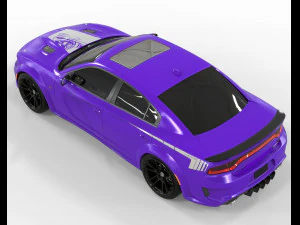 Dodge Charger Super Bee 2023 3D Model
