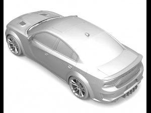 Dodge Charger Super Bee 2023 3D Model